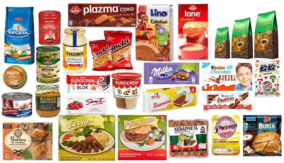 Balkan grocery products